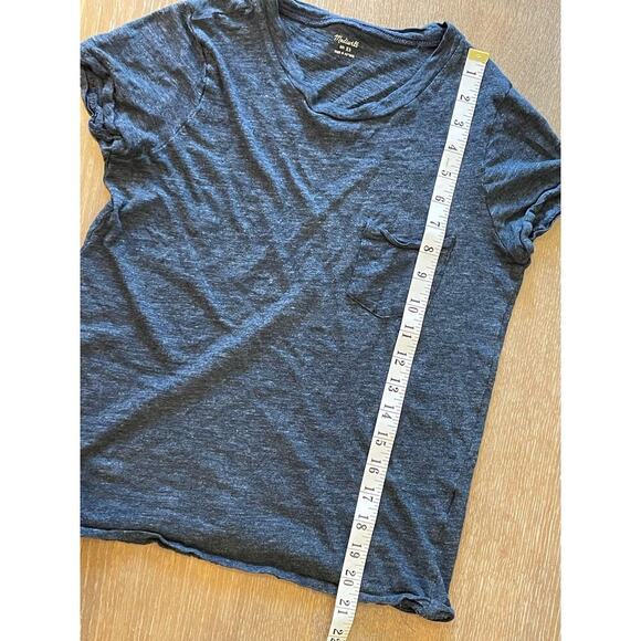 MADEWELL Navy Cotton Crew Neck Tee T-Shirt XS - Picture 7 of 7
